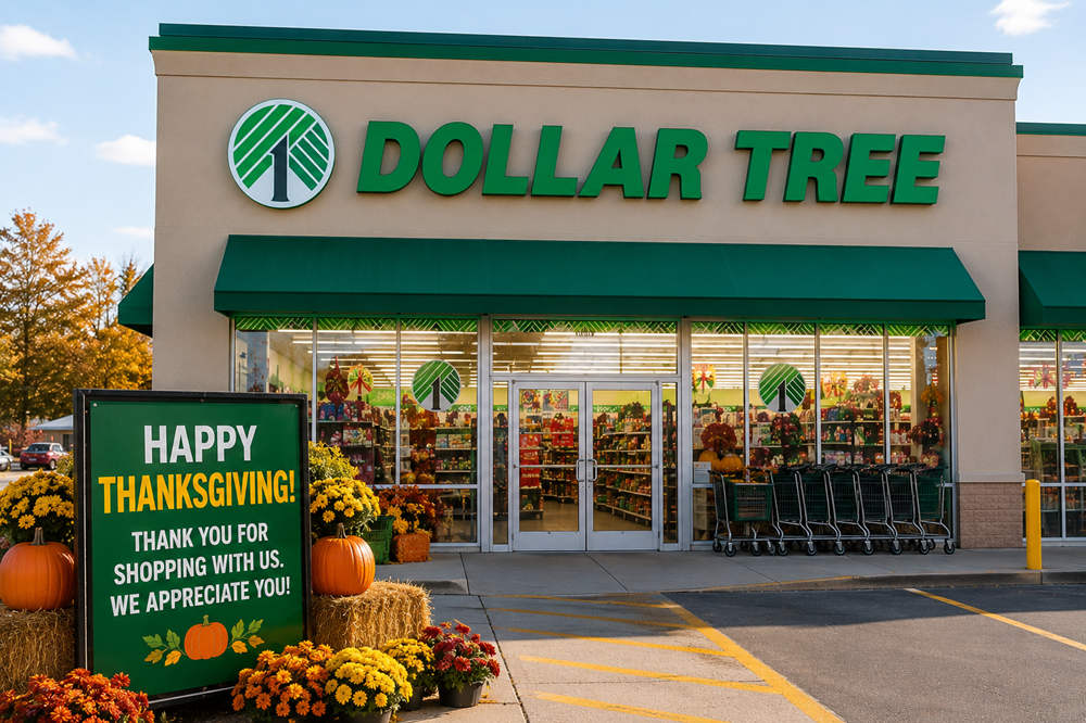 is dollar tree open on thanksgiving