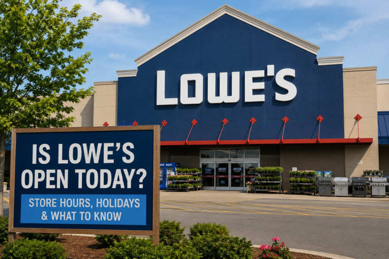 is lowe's open today
