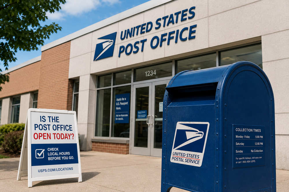 is the post office open today