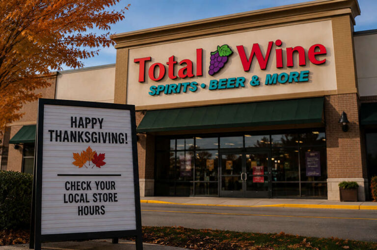 is total wine open on thanksgiving