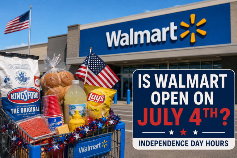 is walmart open on july 4th