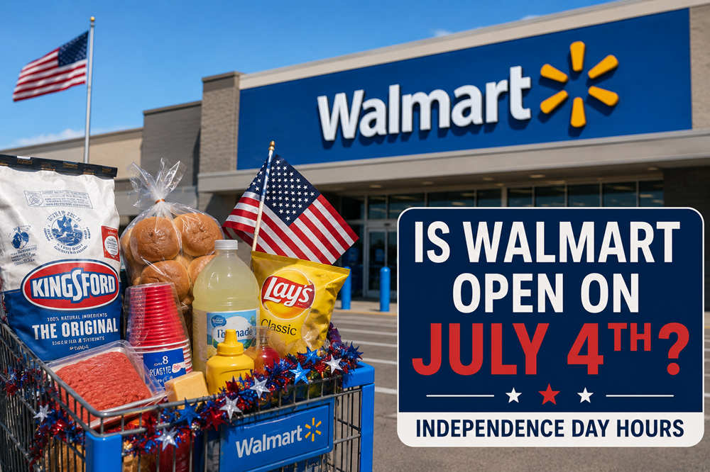 is walmart open on july 4th