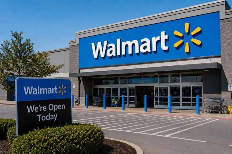 is walmart open today