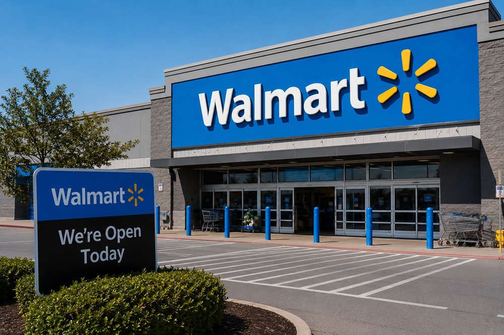 is walmart open today