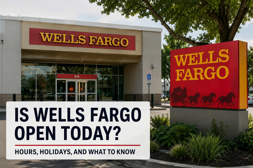 is wells fargo open today