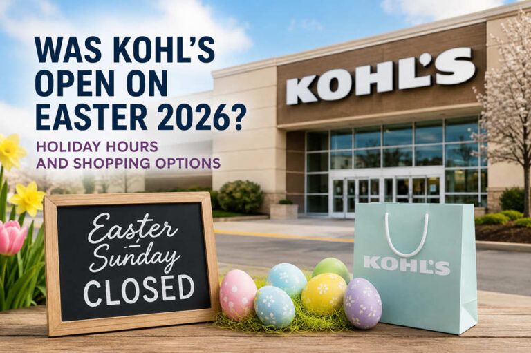 was kohls open on easter 2026